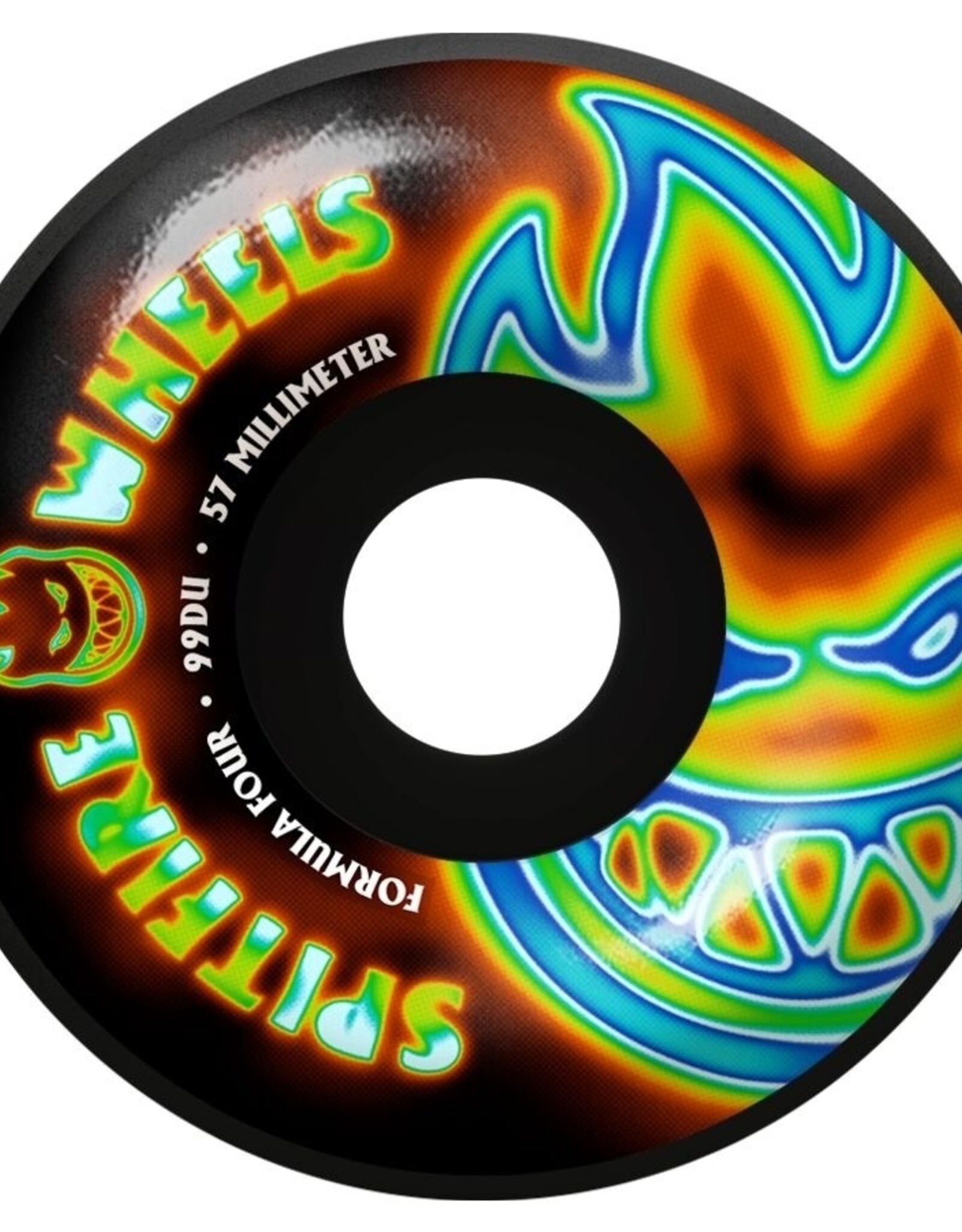SPITFIRE Formula Four 99 Duro Radioactive Big Head Wheel Black - 57mm