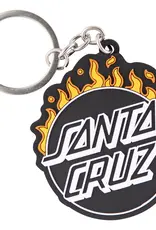 SANTA CRUZ Minimal Burnt Opus Keychain - Black/Orange