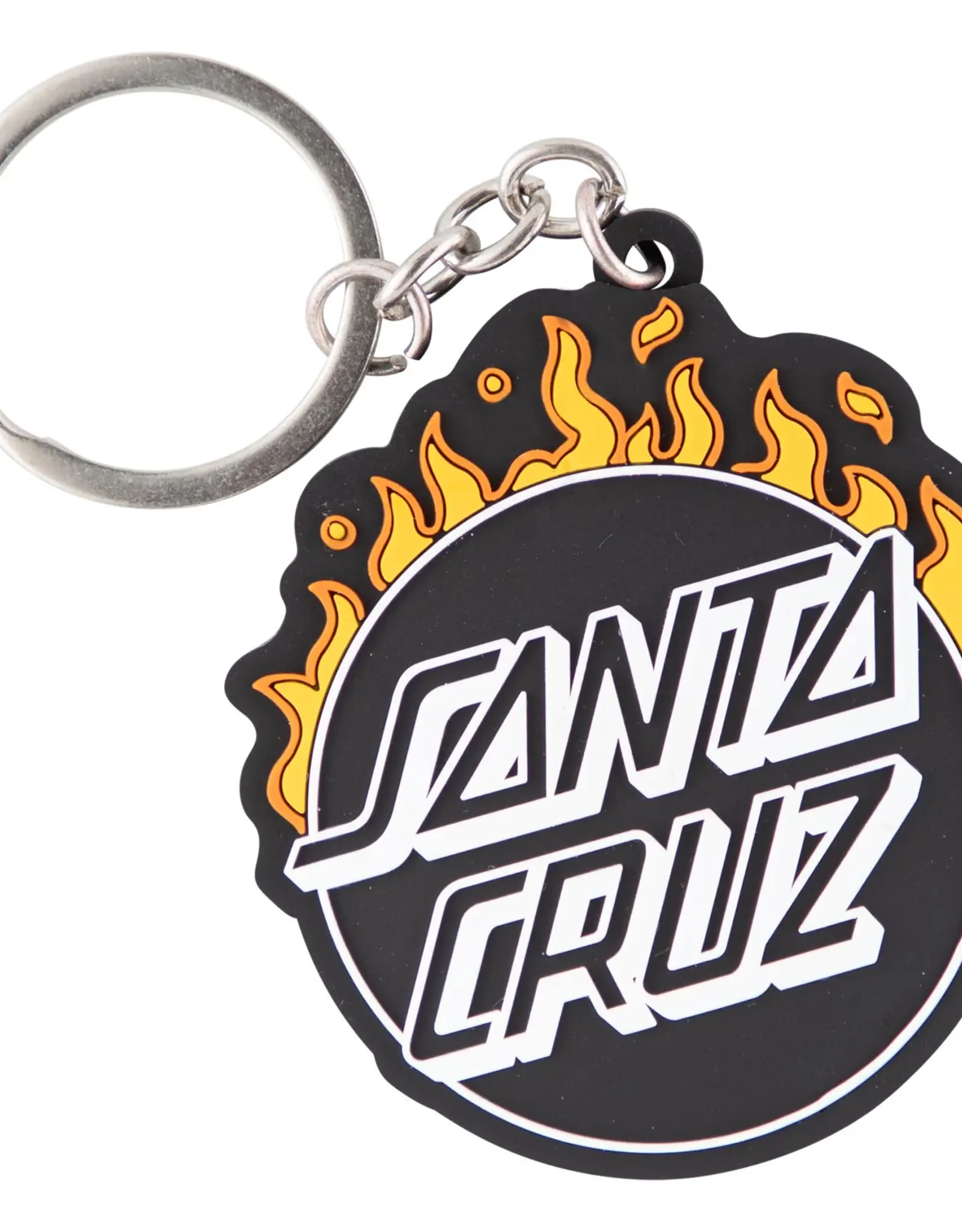 SANTA CRUZ Minimal Burnt Opus Keychain - Black/Orange