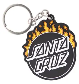 SANTA CRUZ Minimal Burnt Opus Keychain - Black/Orange