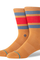 STANCE Boyd Stripe Crew Sock - Tan Brown