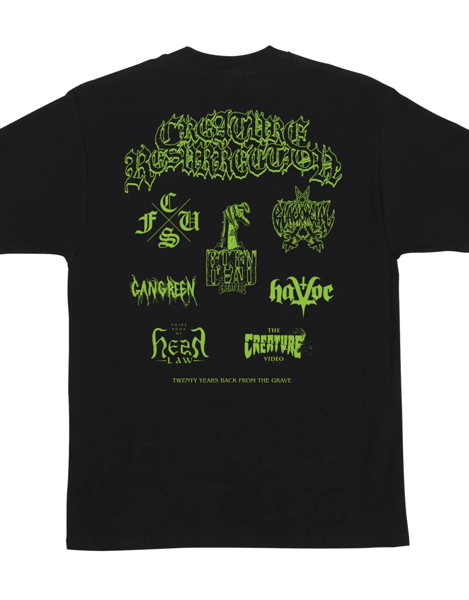 CREATURE Resurrection XX  Heavyweight T-shirt - Black