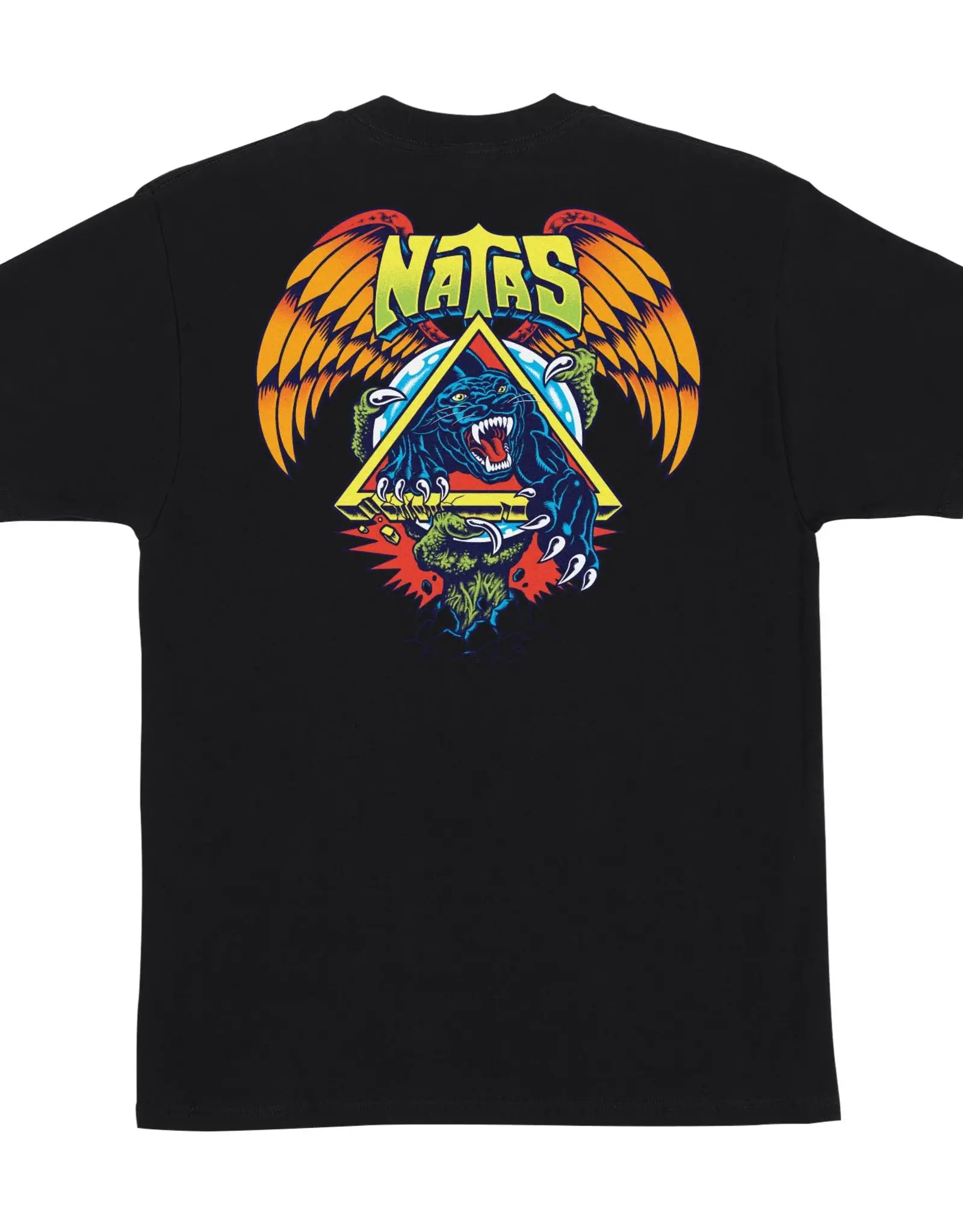 SANTA CRUZ Natas SC Panther S/S Heavyweight T-Shirt - Black