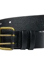 SPITFIRE SPITFIRE BIG HEAD LEATHER BELT - BLACK