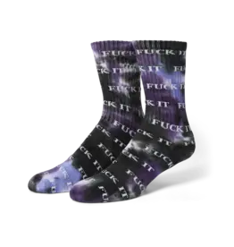 Fuck It TieDye Sock - Purple