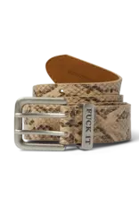 Fuck It Snakeskin Belt - Brown L/XL