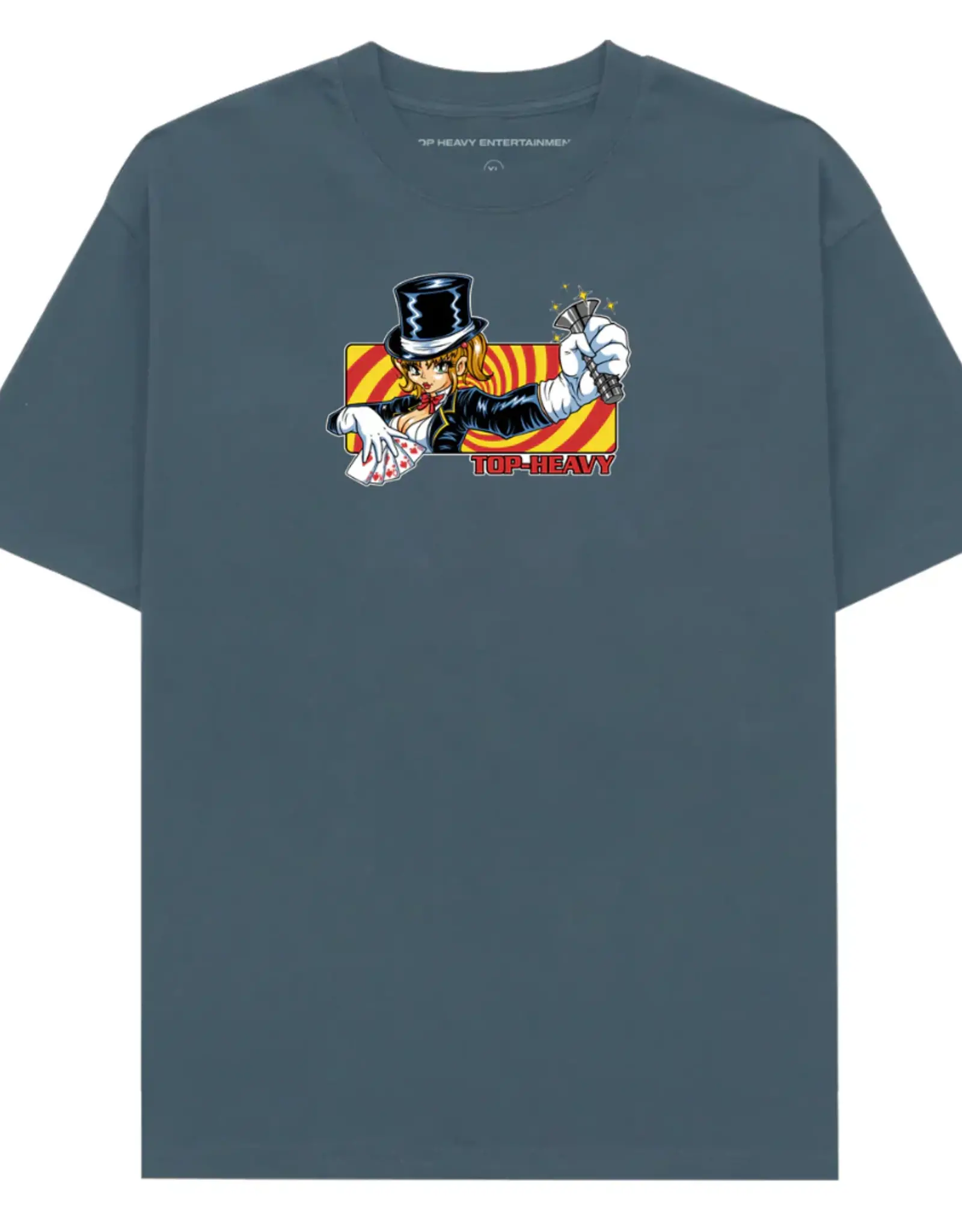 TOP HEAVY ENTERTAINMENT Sleight Of Hand Tee - Slate