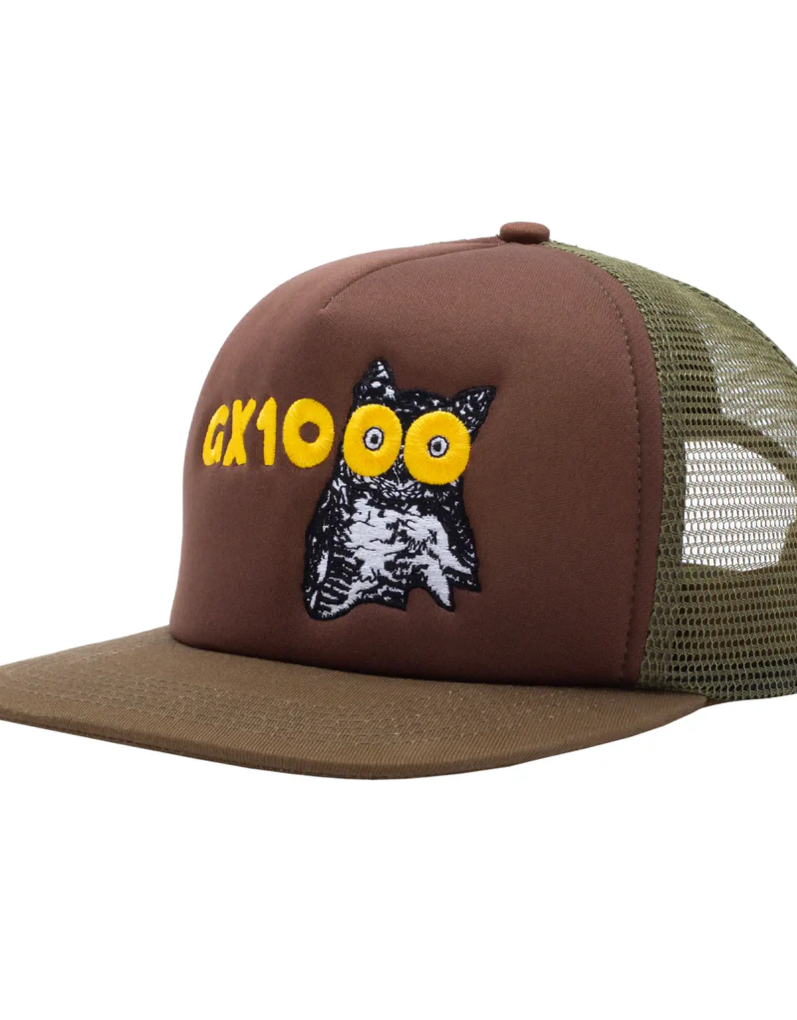 GX1000 Owl Trucker Hat - Brown / Green