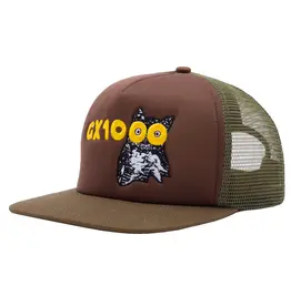 GX1000 Owl Trucker Hat - Brown / Green