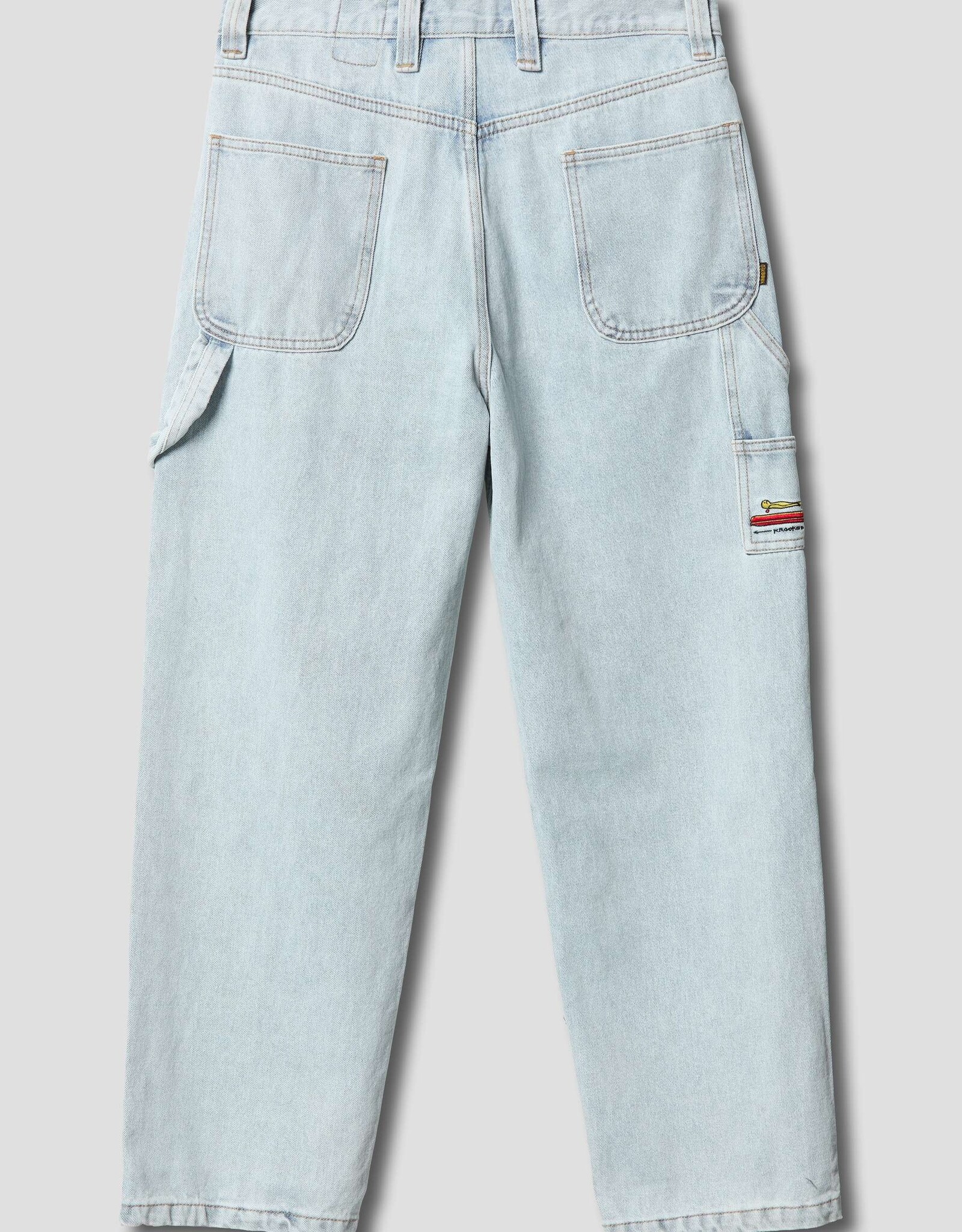 KROOKED Koffin Carpenter Jean - Bleached Denim