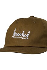Script Hat - Brown/White