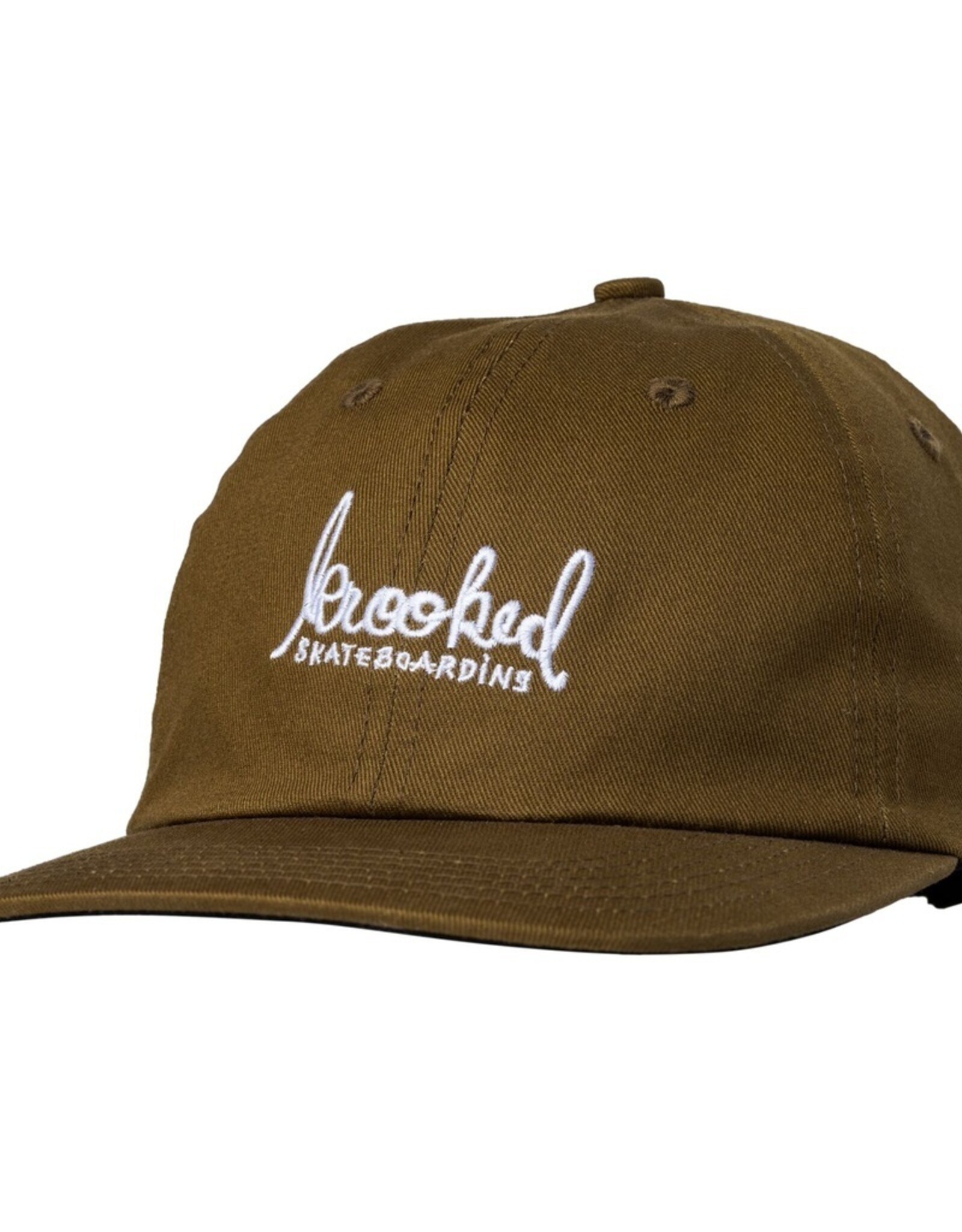 Script Hat - Brown/White