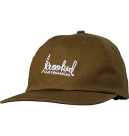 Script Hat - Brown/White