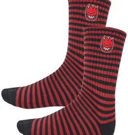SPITFIRE Big Head Stripe Sock - Black/Red