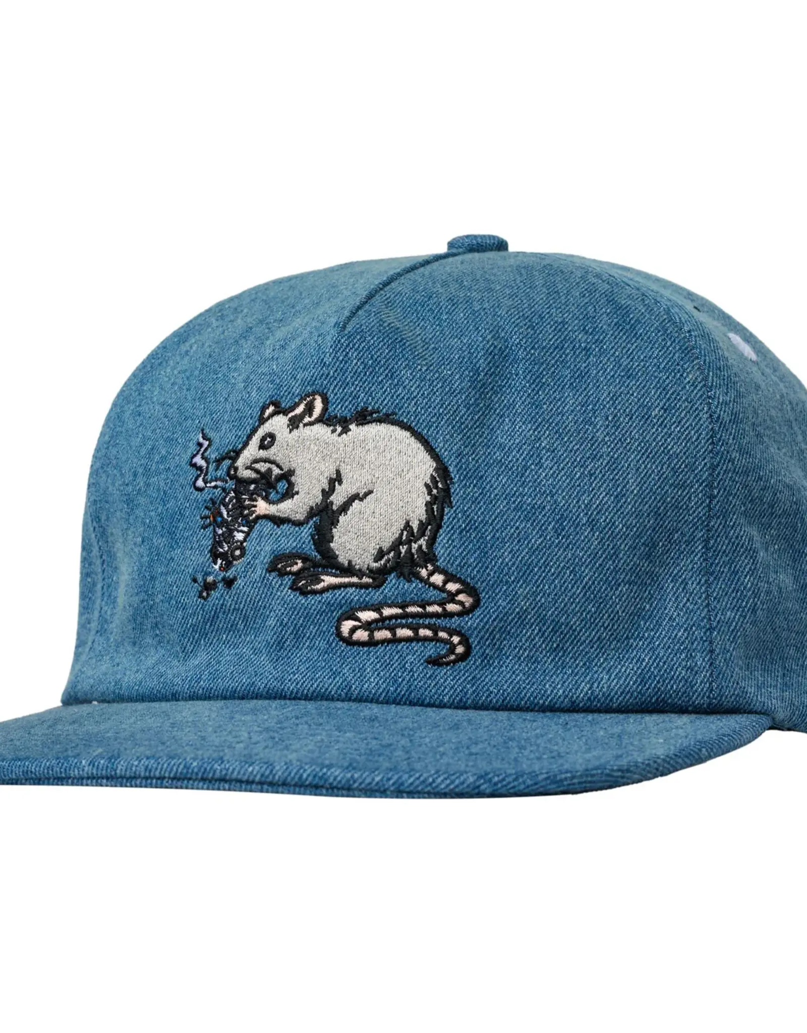 REAL SKATEBOARDS Street Cleaner Snapback Hat - Blue Denim