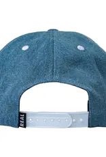 REAL SKATEBOARDS Street Cleaner Snapback Hat - Blue Denim