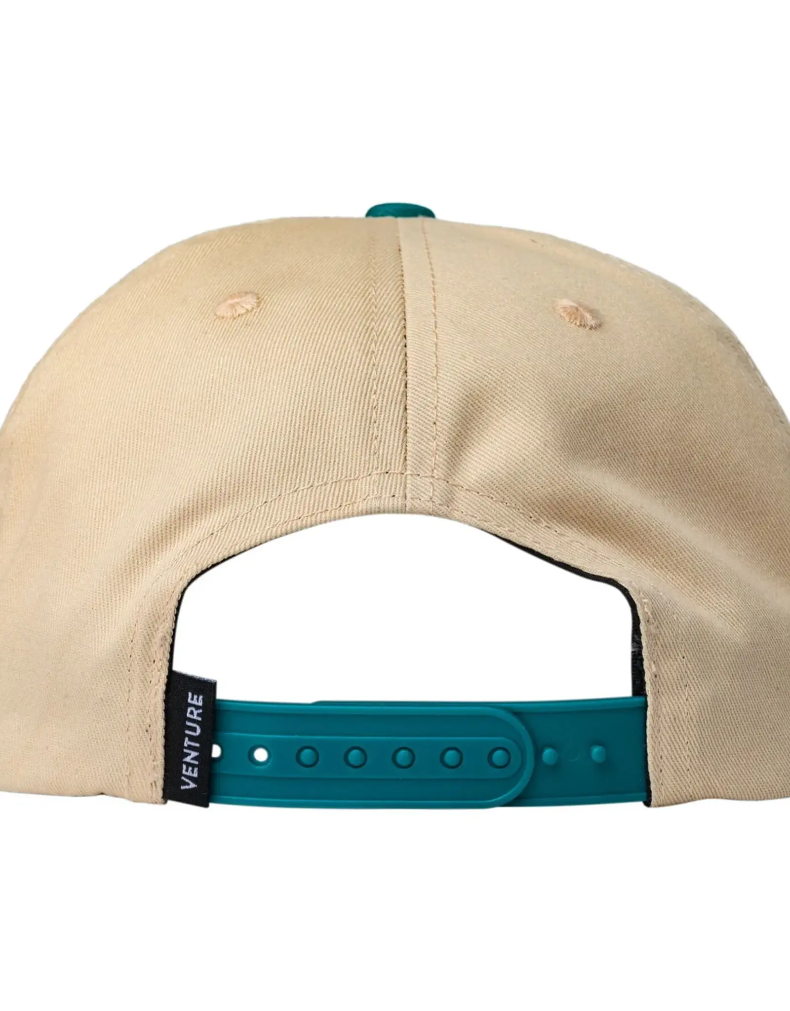 VENTURE Heritage Snapback Hat - Tan / Jade