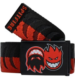 SPITFIRE Eternal Crescent Jacquard Web Belt - Black / Red