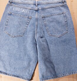KINGSWELL Loose Fit Denim Shorts - Blue