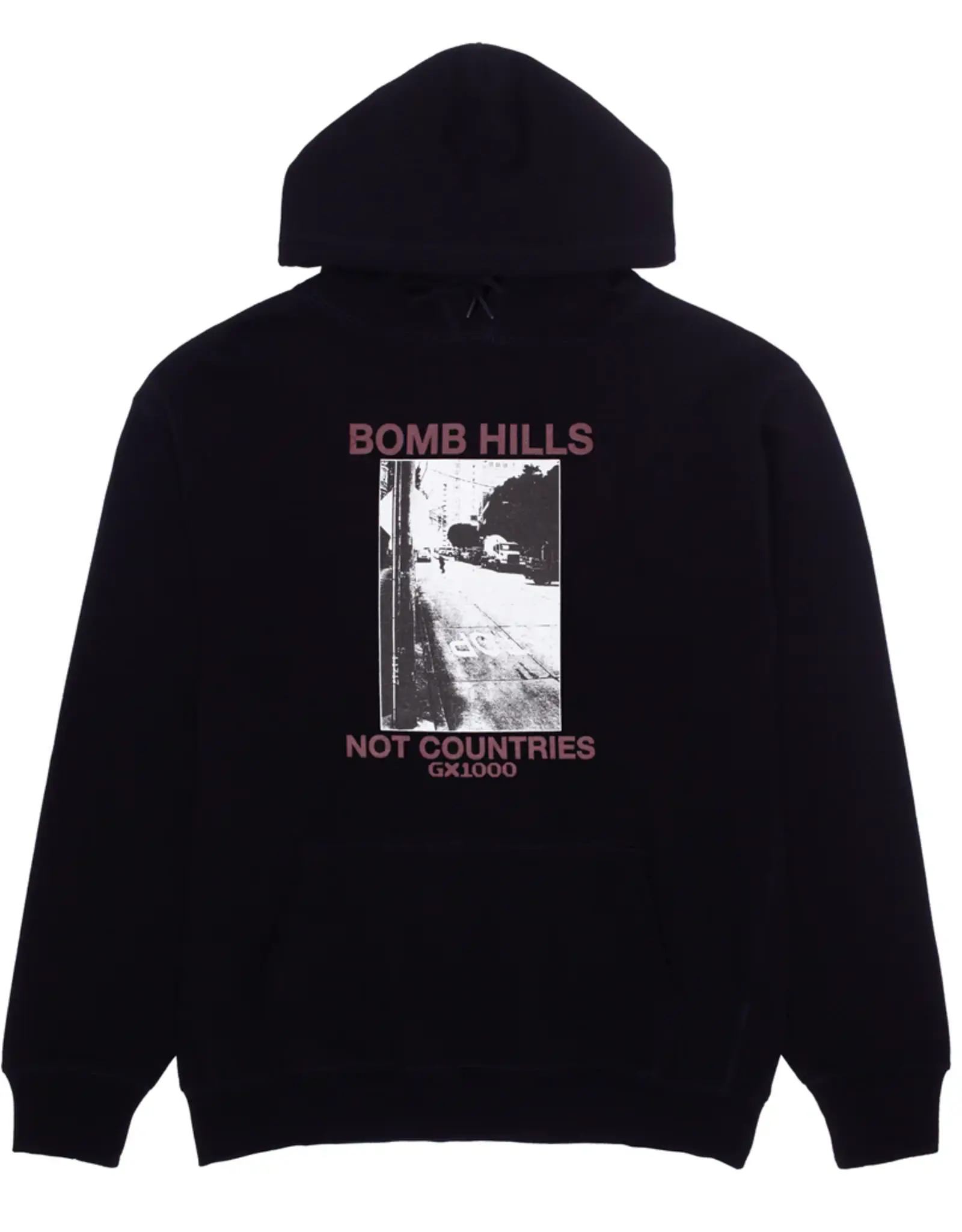 GX1000 Bomb Hills Not Countries Hoodie - Black