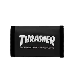 THRASHER Skatemag Velcro Wallet - Black