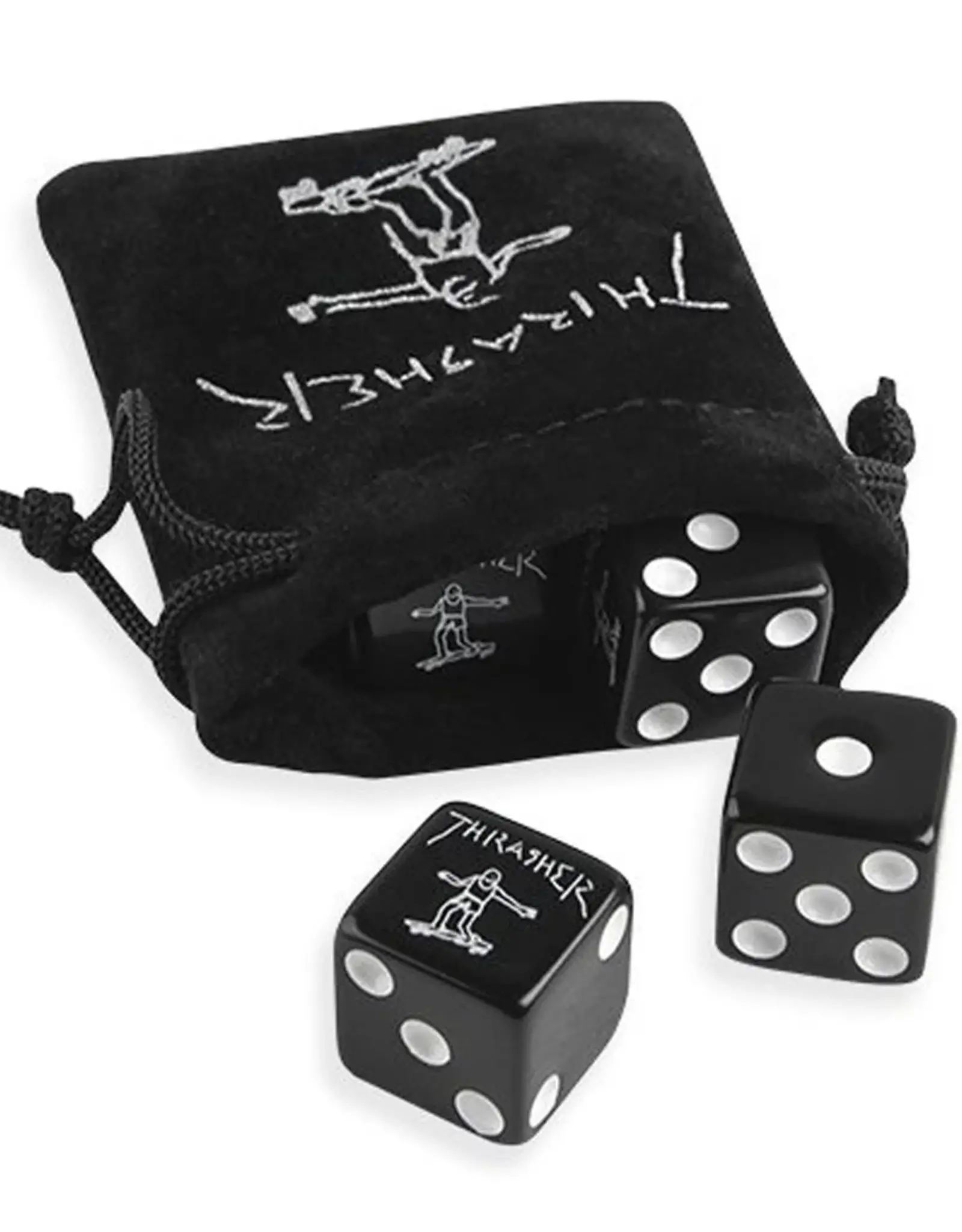 THRASHER Gonz Dice Set - Black