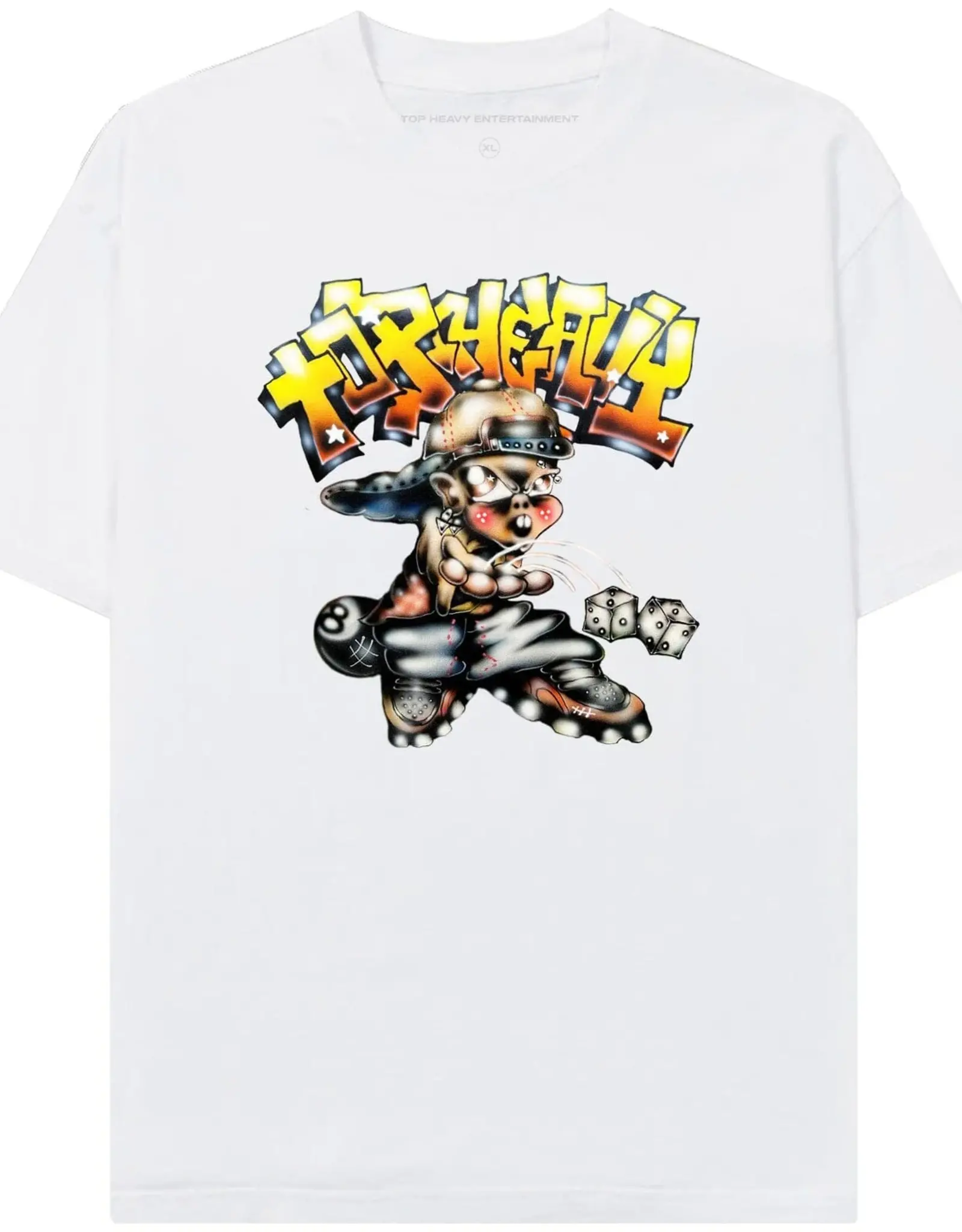 TOP HEAVY ENTERTAINMENT Block Boy Tee - White