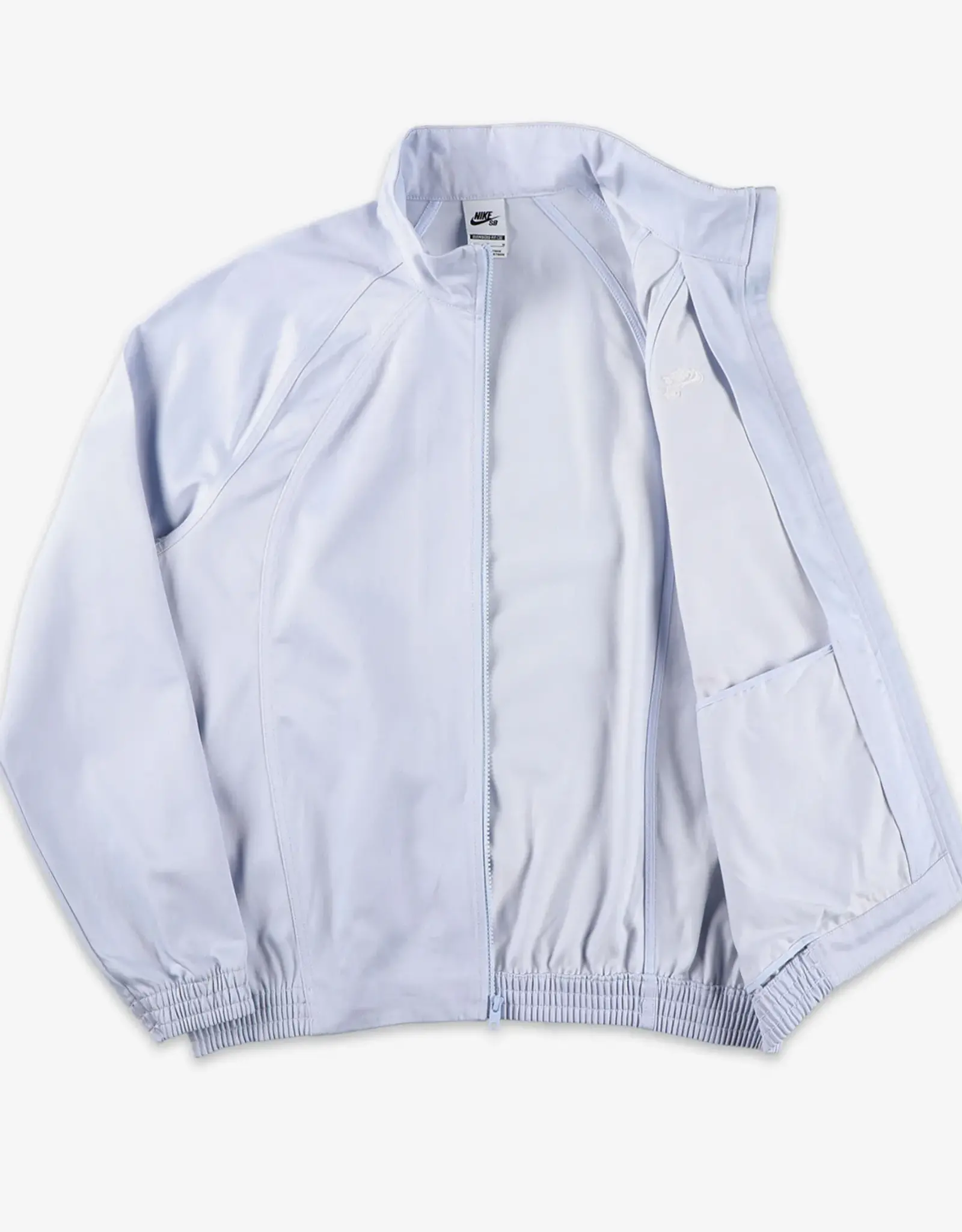 NIKE SB Denim Full-Zip Track Jacket - Football Grey / White