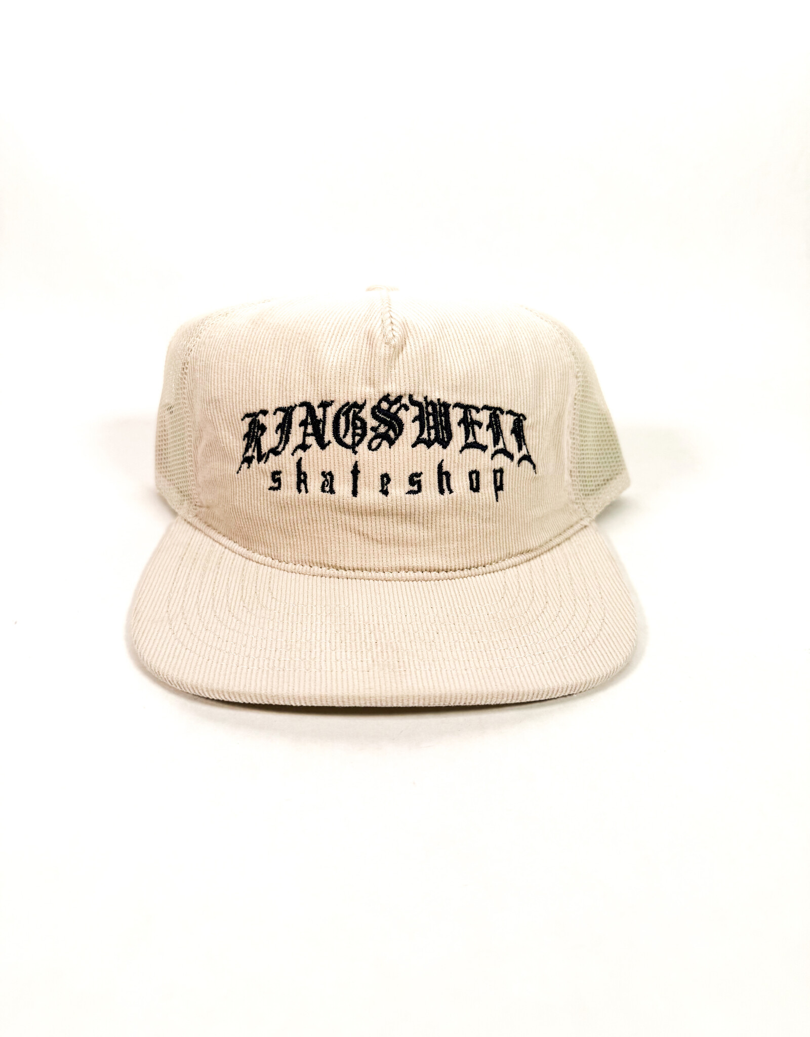 KINGSWELL KINGSWELL MEZA CORD HAT - BONE