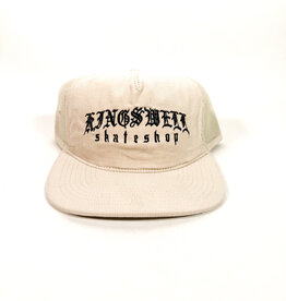 KINGSWELL KINGSWELL MEZA CORD HAT - BONE