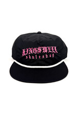 KINGSWELL KINGSWELL MEZA NYLON HAT - BLACK/ PINK