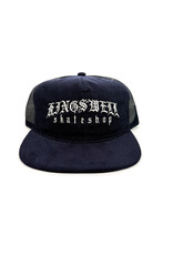 KINGSWELL KINGSWELL MEZA CORD HAT - NAVY