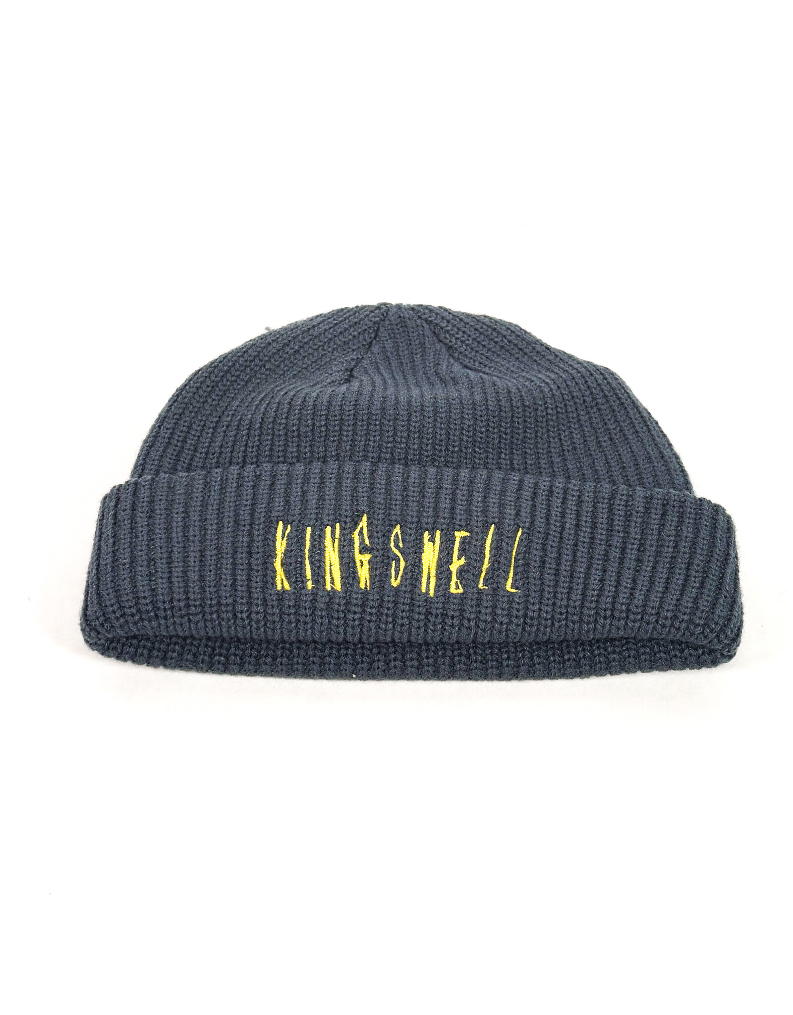 KINGSWELL KINGSWELL EMBROIDERED FOS BEANIE - PEWTER