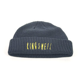 KINGSWELL KINGSWELL EMBROIDERED FOS BEANIE - PEWTER
