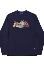HÉLAS Horses Crewneck Knit - Navy