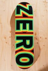 ZERO SKATEBOARDS Rasta Bold Logo Deck - 8.375
