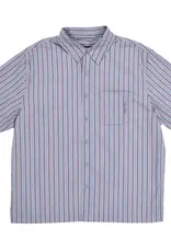 QUASI SKATEBOARDS Kalvin Short Sleeve Button Up Shirt - Blue