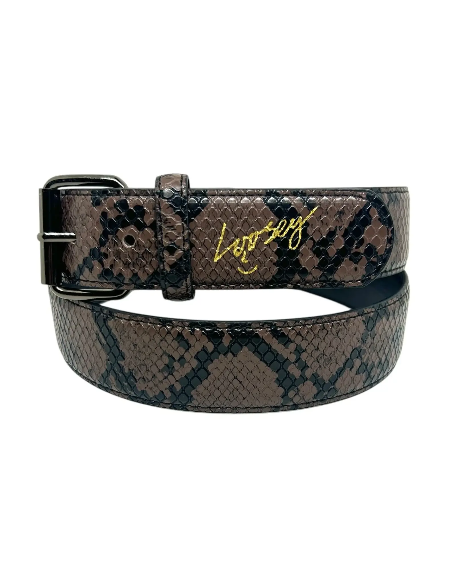 LOOSEY Slither Belt - Brown