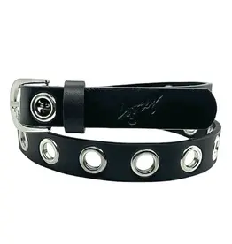 LOOSEY Mini Grommet Belt - Black