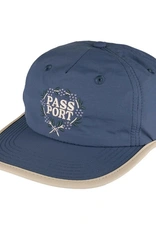 PASSPORT Wattle RPET Workers Hat - Blue/Cream