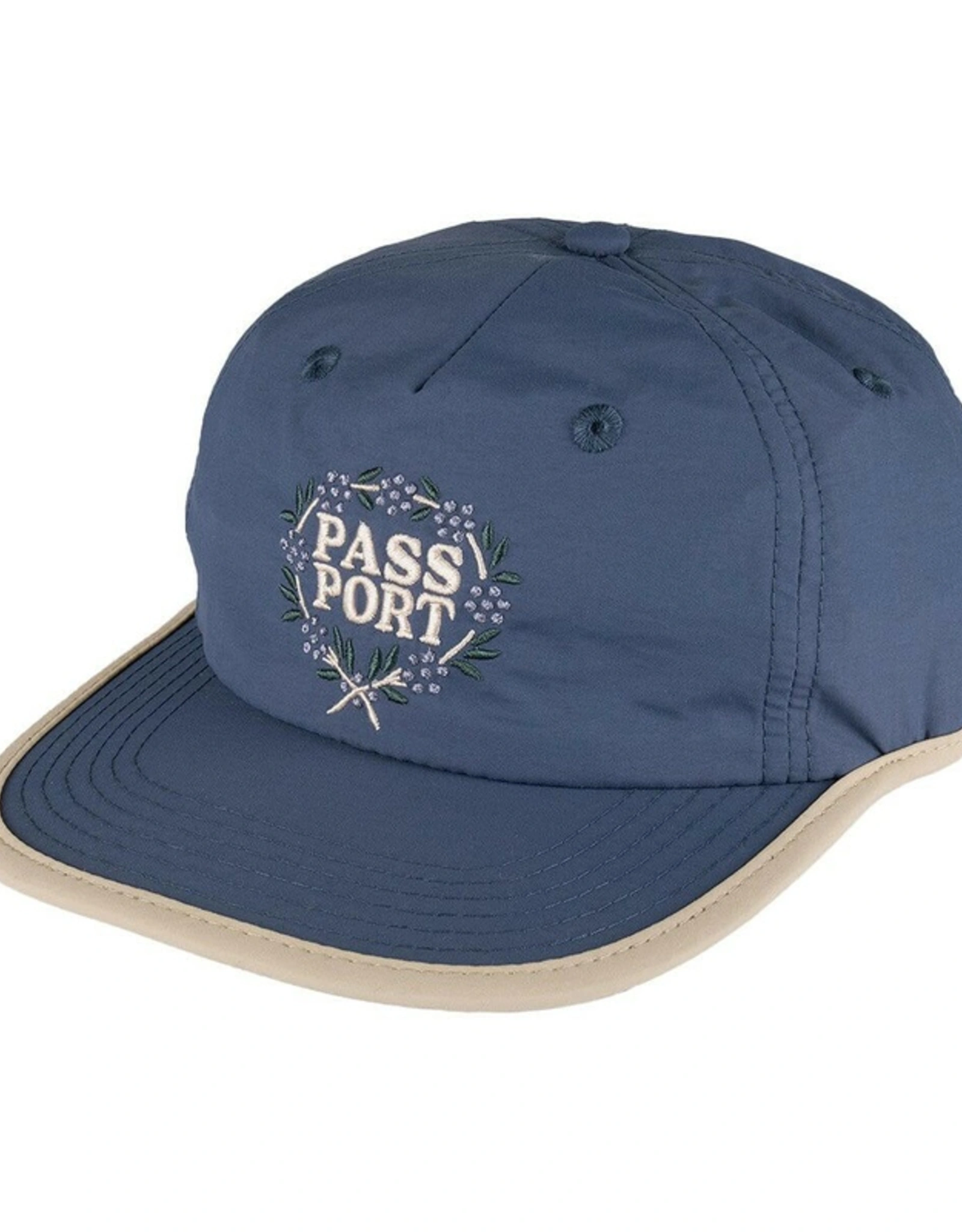 PASSPORT Wattle RPET Workers Hat - Blue/Cream