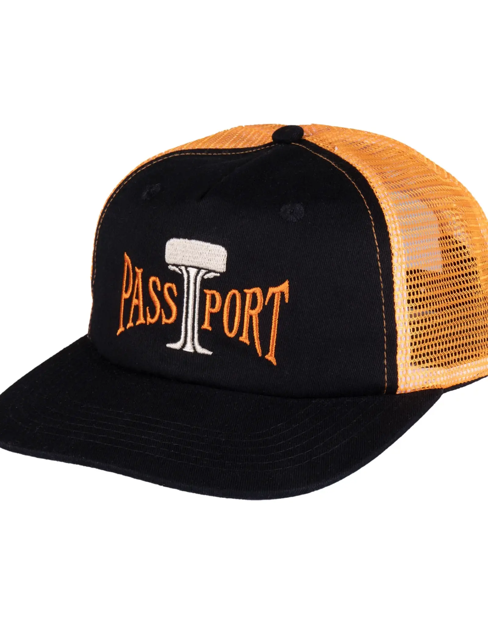 PASSPORT Towers Of Water Workers Trucker Hat - Black/Orange