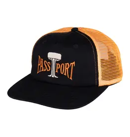 PASSPORT Towers Of Water Workers Trucker Hat - Black/Orange