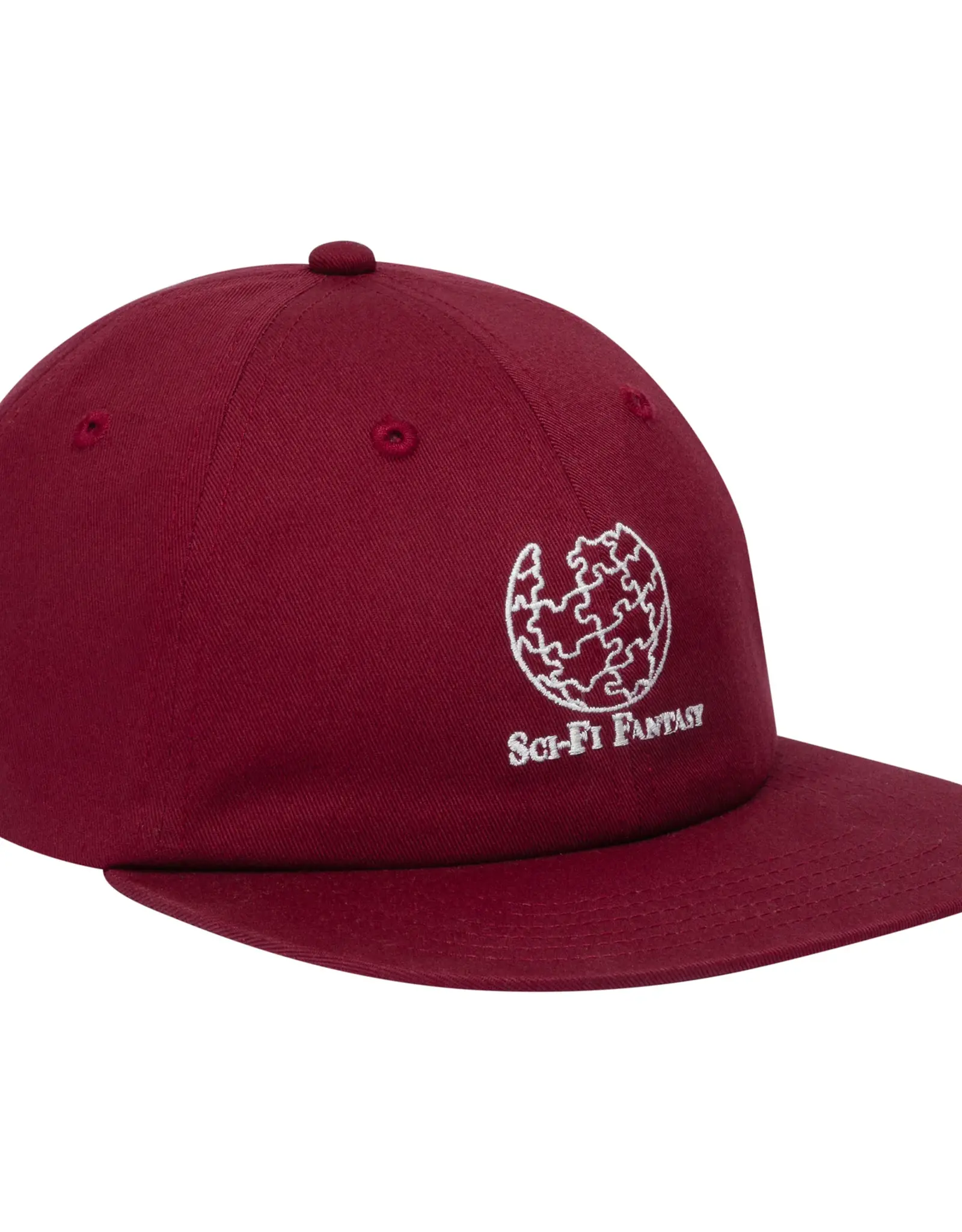 Sci-Fi Fantasy Puzzle Globe Hat - Wine