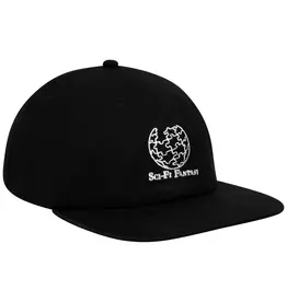 Sci-Fi Fantasy Puzzle Globe Hat - Black