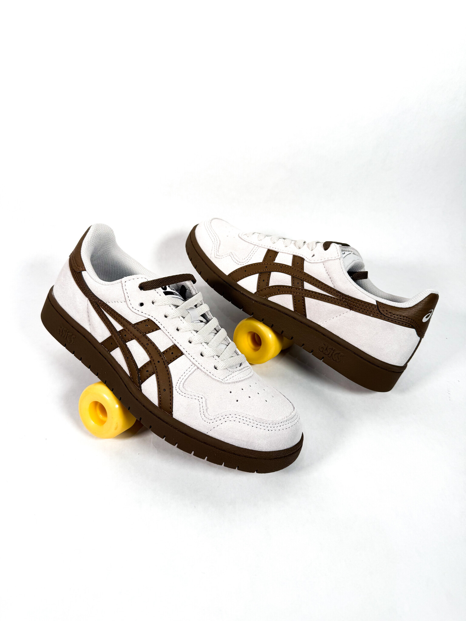 靴 ASICS JAPAN PRO BROWN STORM 24cm Asics Skateboarding - Japan Pro - Cloud Grey / Brown Storm