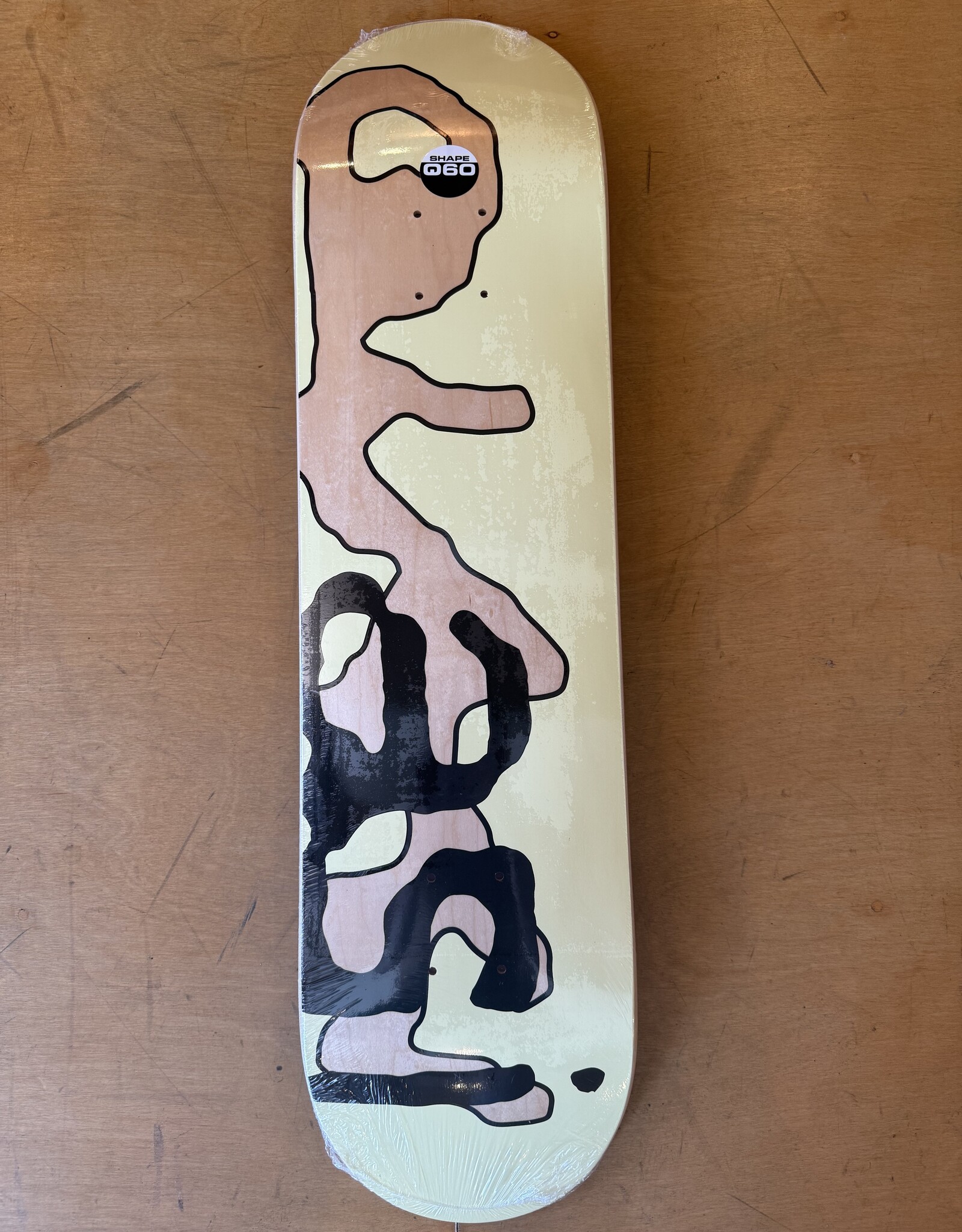 QUASI SKATEBOARDS Lowercase Team Deck Yellow - 8.0