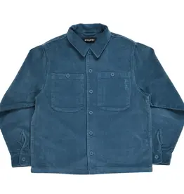 QUASI SKATEBOARDS Montauk L/S Cord Button Overshirt - Teal