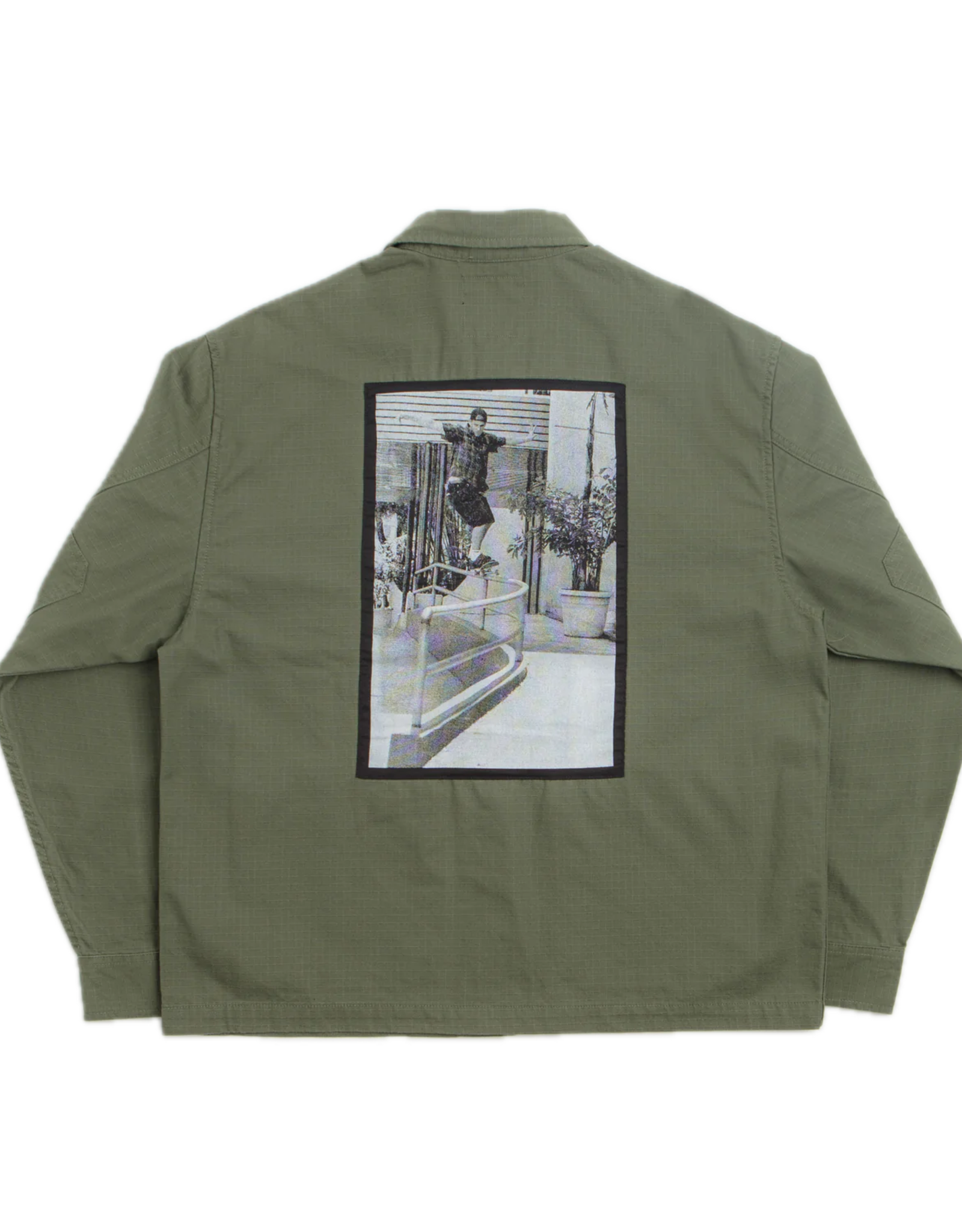 VANS Skate Atiba Haze Military Overshirt - Pine