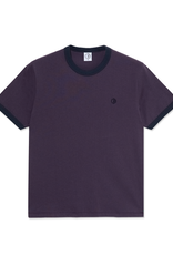 Polar Ringer Tee - Dark Violet / Navy